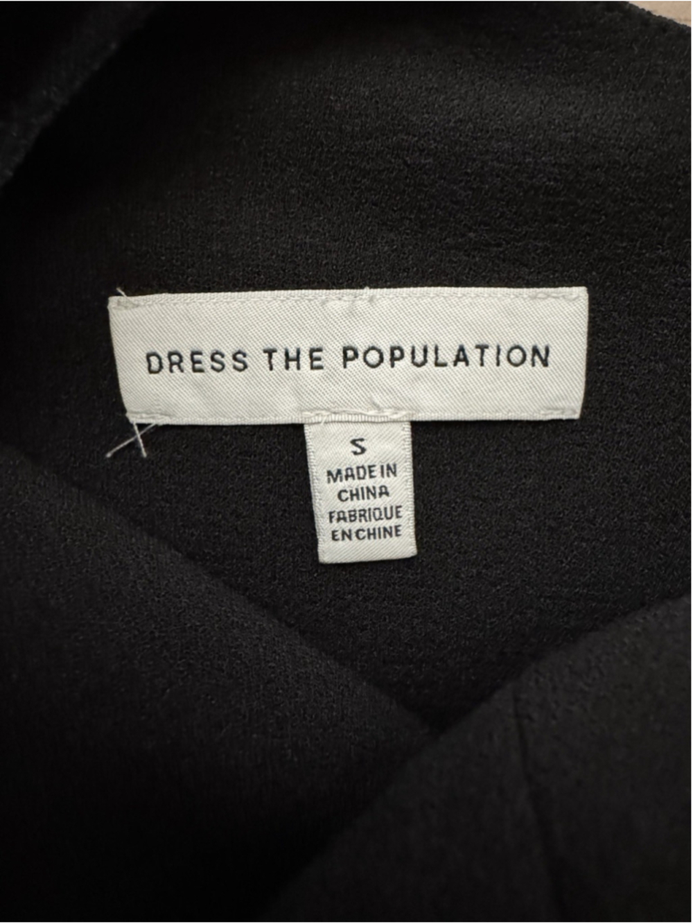 Dress The Population One Shoulder Midi Dress Size S LBD Minimalist Chic Cocktail - Picture 8 of 11